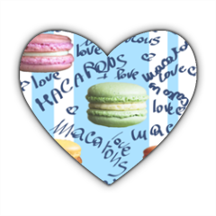 macarons Stickers cuore
