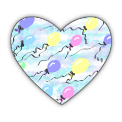palloncini Stickers cuore