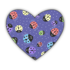 coccinelle Stickers cuore
