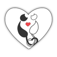amore felino Stickers cuore