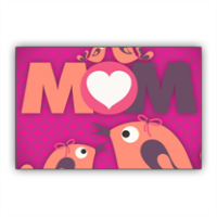 Mamma I Love You - Stickers rettangolo