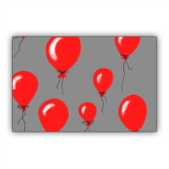 red baloons Stickers rettangolo