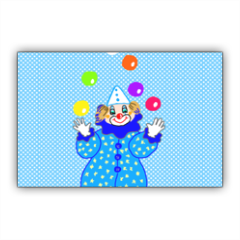 clown Stickers rettangolo