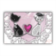 Sweet Love with Dog Stickers rettangolo