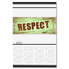Respect Calendario su arazzo A3