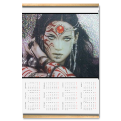 Warrior woman Calendario su arazzo A3
