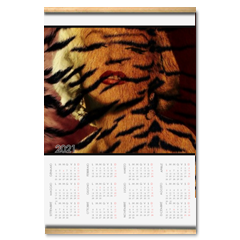 Tiger soul Calendario su arazzo A3