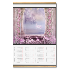 Enchanted Lake Calendario su arazzo A3