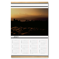 Profili di Sardegna Calendario su arazzo A3