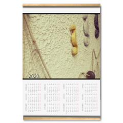 cavallucci Calendario su arazzo A3