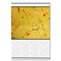 arte contemporanea 2017 Calendario su arazzo A3