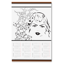Kindra Calendario su arazzo A3