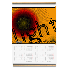 light reflections Calendario su arazzo A3