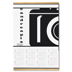 andreapis'logo Calendario su arazzo A3