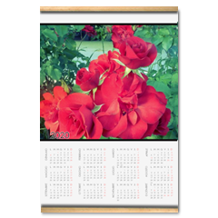 Rose di montagna Calendario su arazzo A3