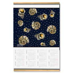 conchiglie Calendario su arazzo A3
