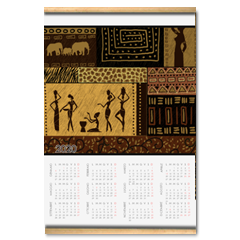 etnico Calendario su arazzo A3