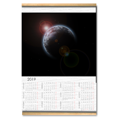 Fake Planet Calendario su arazzo A3
