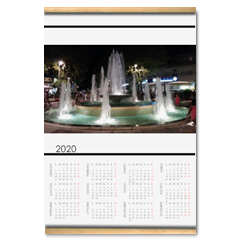 Fontana Calendario su arazzo A3
