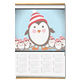 Il pinguino Calendario su arazzo A3
