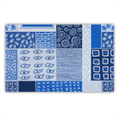 geometrie in azzurro Federa cuscino