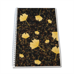 foglie gialle Block Notes A4