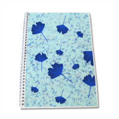 foglie blu Block Notes A4