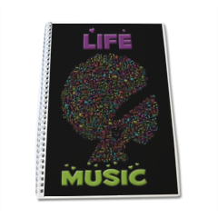 Life is Music Quaderno A4