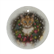 MERRY CHRISTMAS CAT Decorazioni Natalizie in Ceramica