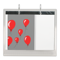 red baloons Calendario da tavolo in plexiglass