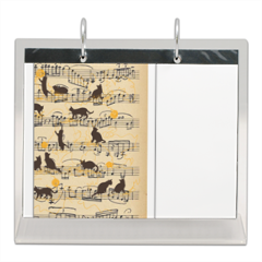gattini e note musicali Calendario da tavolo in plexiglass