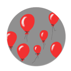 red baloons Sottobicchiere masonite tondo