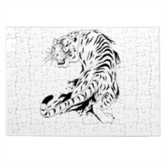 Tigre bianca  Foto su Puzzle A3-A4