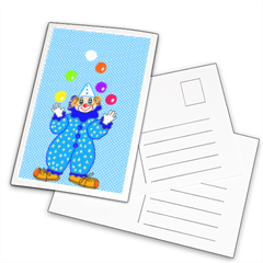 clown Foto su Cartoline 