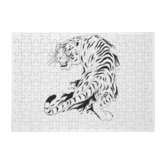 Tigre bianca  Puzzle in Legno Big 
