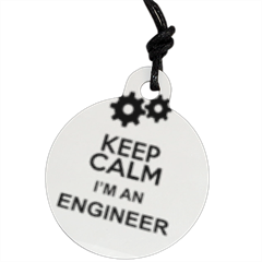 KeepCalm I'm an engineer! Ciondolo Tondo con foto 