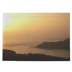 Sea Sunset Puzzle con cornice A4