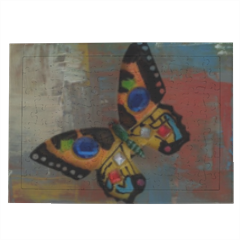 Butterfly Art Puzzle con cornice A4