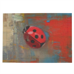 Ladybug Art Puzzle con cornice A4