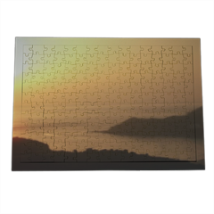 Sea Sunset Puzzle legno con cornice A3