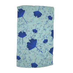 foglie blu Asciugamano ospite personalizzato