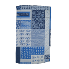 geometrie in azzurro Asciugamano ospite personalizzato