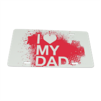I Love My Dad - Targhe personalizzate
