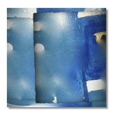 Blu Diffuso Stampa su tela - senza telaio
