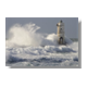 Lighthouse with waves Stampa su tela - senza telaio