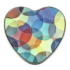 Cerchi colorati 1 Scatola di latta cuore con foto