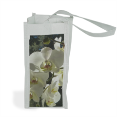 Orchidea bianca Shopper bag per bottiglie