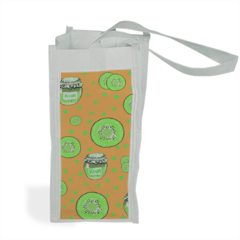 kiwi fruit Shopper bag per bottiglie