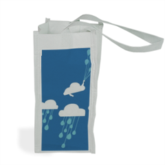 nuvole con pioggia Shopper bag per bottiglie