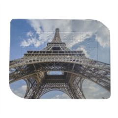Parigi Torre Eiffel Puzzle con cornice doppia punta